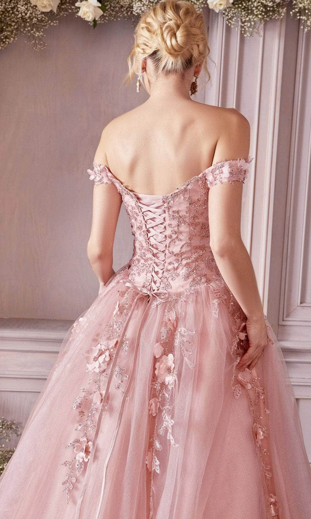 Cinderella Divine CD0185 - Off Shoulder Tulle Ballgown - view 6
