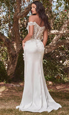 Cinderella Divine CD0186W - Sheer Lace Bodice Wedding Dress