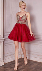 Cinderella Divine CD0190 - Beaded Cocktail Dress