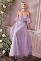 Cinderella Divine CD0191 - Beaded Corset Prom Dress