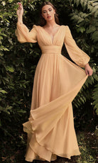 Cinderella Divine CD0192 - Bishop Sleeve Evening Dress - view 13