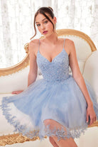 Cinderella Divine CD0213 - Sleeveless with Embroidery Cocktail Dress - view 6