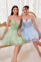 Cinderella Divine CD0213 - Sleeveless with Embroidery Cocktail Dress - view 12