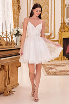 Cinderella Divine CD0213 - Sleeveless with Embroidery Cocktail Dress - view 7