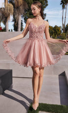 Cinderella Divine CD0213 - Sleeveless with Embroidery Cocktail Dress - Silhouette Dresses