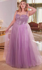 Cinderella Divine CD0217C - Glittered Evening Dress - designer ball gown at Silhouette Dresses
