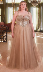 Cinderella Divine CD0217C - Glittered Evening Dress - view 6