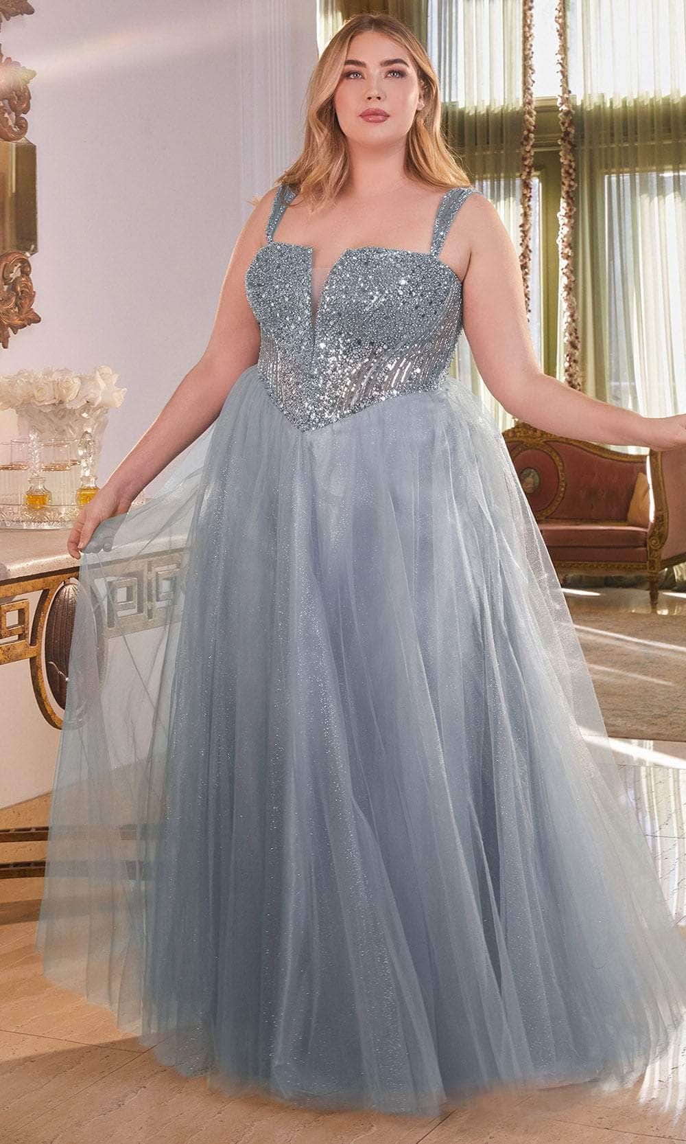 Cinderella Divine CD0217C - Glittered Evening Dress - view 8