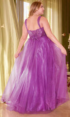 Cinderella Divine CD0217C - Glittered Evening Dress - detail view