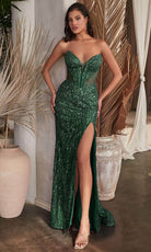 Cinderella Divine CD0227 - Prom Dress with Sequins and Plunging V-Neck - view 5