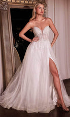 Cinderella Divine CD0230W - Strapless V-Neckline Wedding Dress - Silhouette Dresses