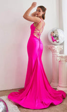 Cinderella Divine CD2219 - Scoop Open Back Prom Dress - view 6