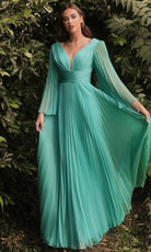 Cinderella Divine CD242 - Flutter Sleeve Evening Dress - view 6