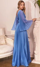 Cinderella Divine CD242 - Flutter Sleeve Evening Dress - detail view