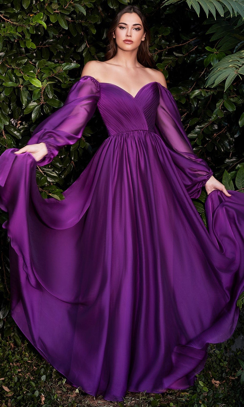 Cinderella Divine CD243 - A-Line Evening Dress - back view