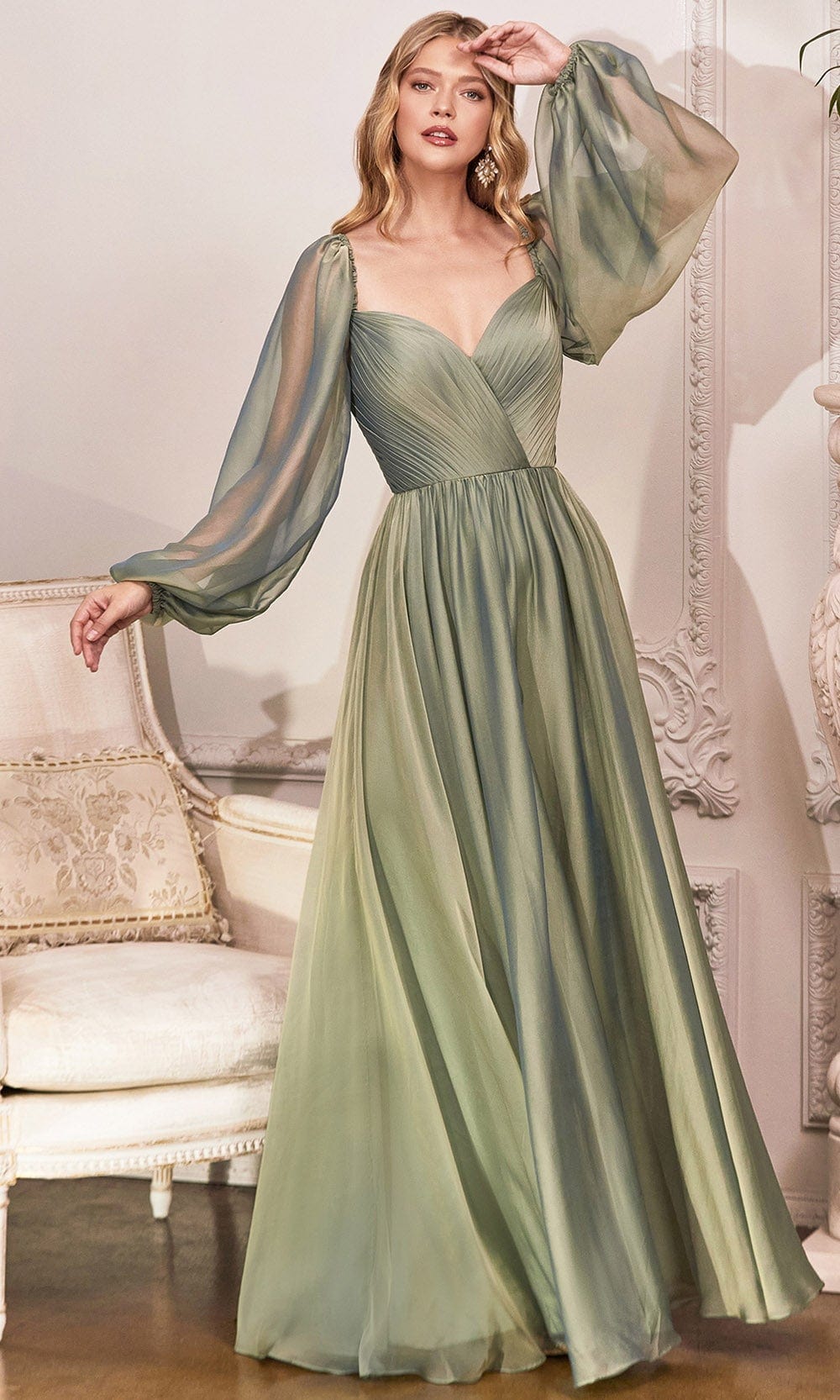 Cinderella Divine CD243 - A-Line Evening Dress - view 8