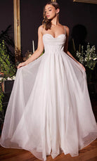 Cinderella Divine CD253W - Sparkling Sleeveless Bridal Gown - Silhouette Dresses