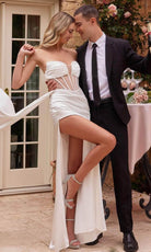 Cinderella Divine CD269W - Strapless Satin Wedding Dress