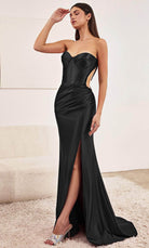 Cinderella Divine CD273 - High Slit Sweetheart Prom Dress - designer prom dress at Silhouette Dresses