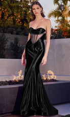 Cinderella Divine CD294 - Classic Strapless Mermaid Silhouette Gown