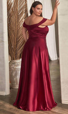 Cinderella Divine CD325 - Knotted Off-Shoulder Prom Dress