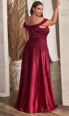 Cinderella Divine CD325 - Knotted Off-Shoulder Prom Dress - view 10