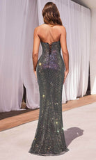 Cinderella Divine CD339 - Halter Neck Sheath Evening Dress