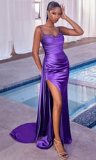 Cinderella Divine CD340 - Sleeveless with Beaded Sweetheart Neckline Prom Dress - detail view