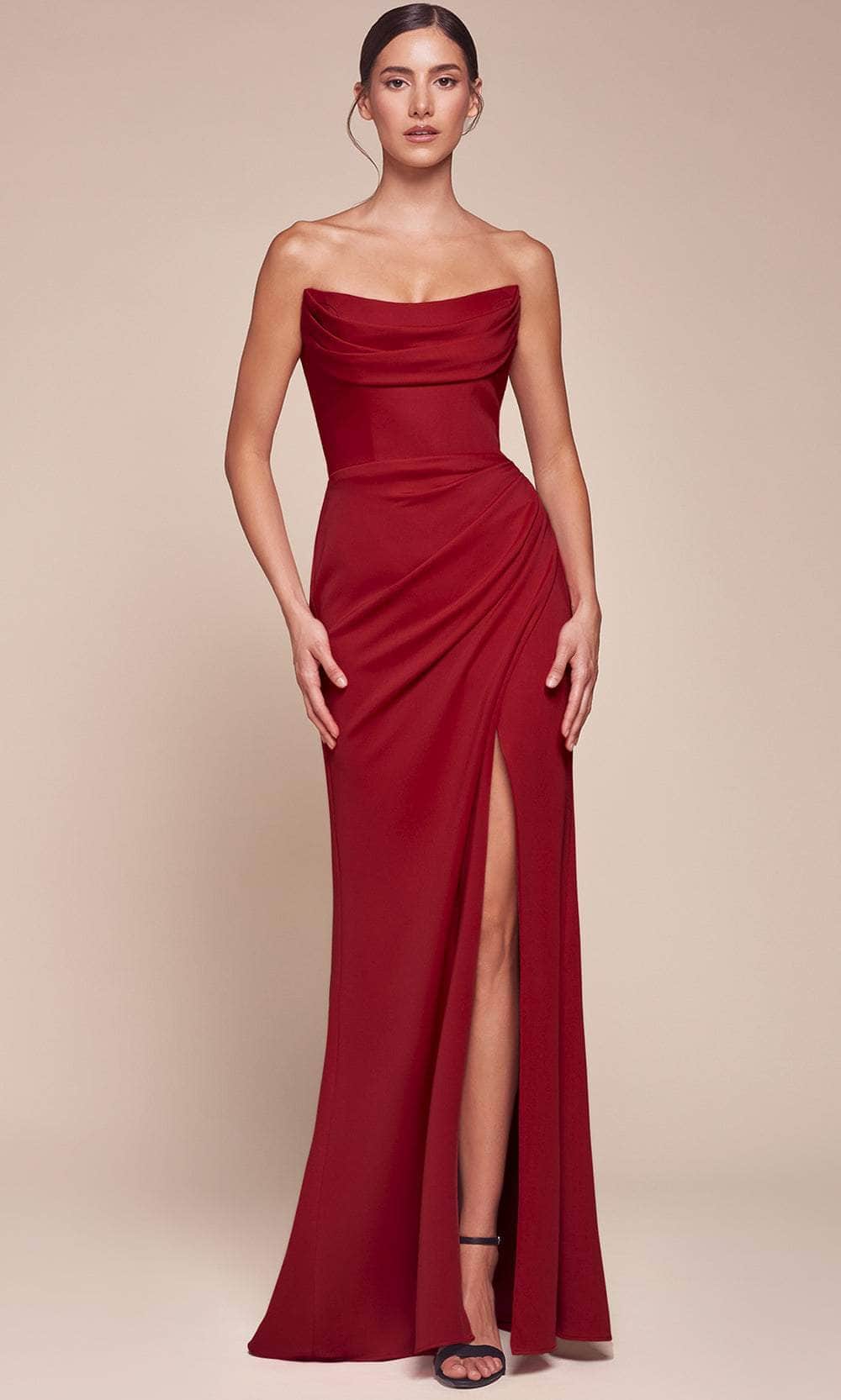 Cinderella Divine CD355 - Ruched Strapless Prom Gown - view 4