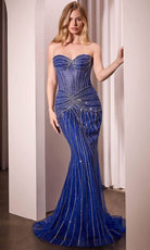 Cinderella Divine CD785 - Bejeweled Sweetheart Long Gown