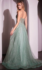 Cinderella Divine CD786 - Crystalline Bodice Long Gown - back view
