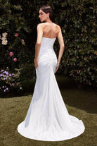 Cinderella Divine CD791W - Strapless Stretch Satin Wedding Dress