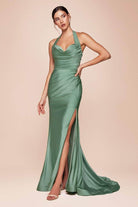 Cinderella Divine CD796 - Sweetheart Sleeveless Prom Gown - back view
