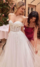 Cinderella Divine CD827W - Halter Corset Bridal Dress - view 5