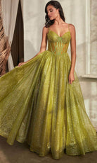 Cinderella Divine CD832 - Sheer Corset Sleeveless Ballgown