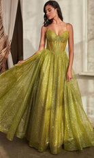 Cinderella Divine CD832 - Sheer Corset Sleeveless Ballgown - view 4