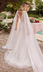 Cinderella Divine CD852W - A-line Bridal Gown with Sequin Embellishments