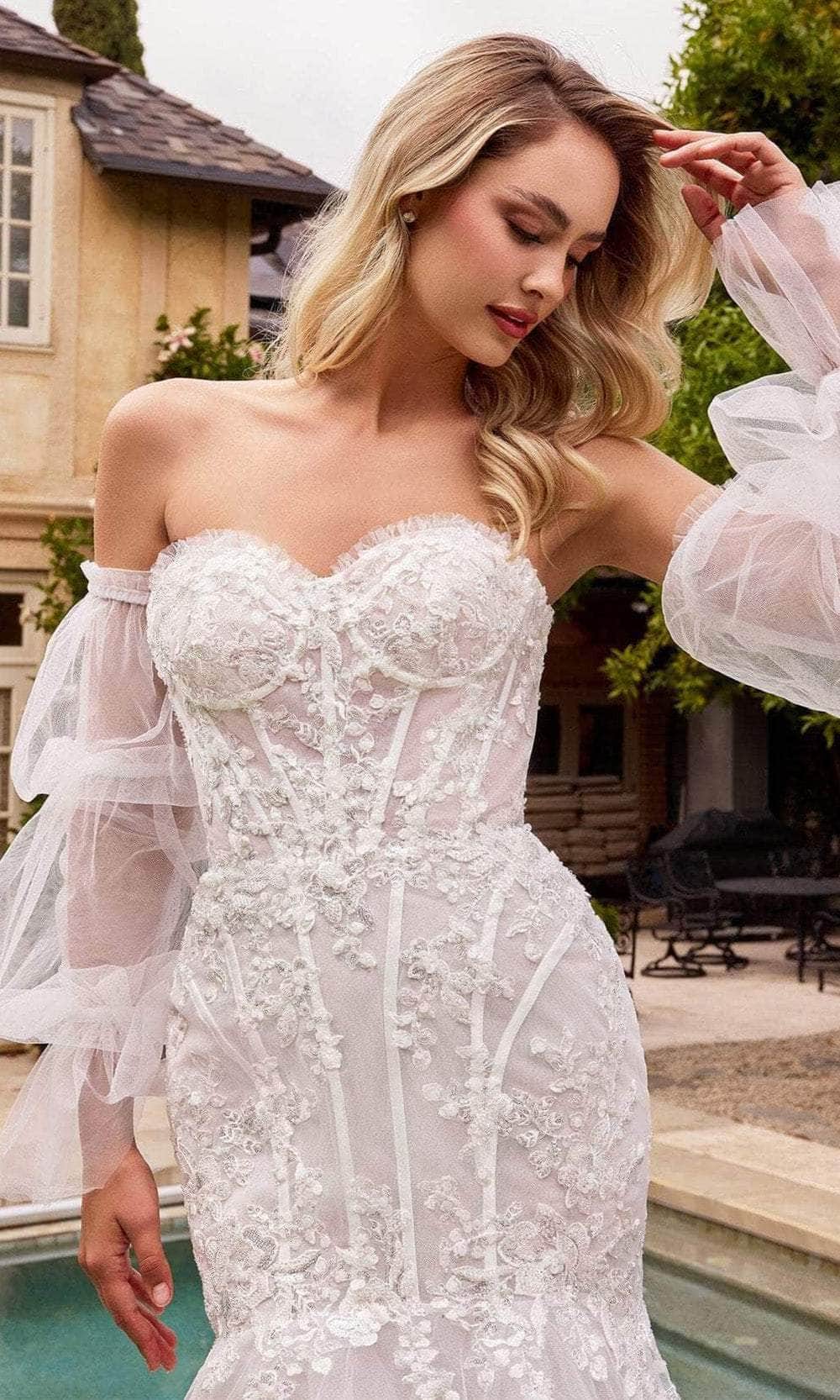 Cinderella Divine CD858W - Sweetheart Bridal Dress - view 4