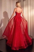 Cinderella Divine CD863 - Sheath Gown with Beaded Corset Bodice - view 9