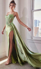 Cinderella Divine CD868 - Long Sleeveless Sheath Gown