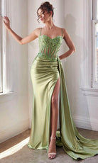 Cinderella Divine CD868 - Long Sleeveless Sheath Gown - view 13