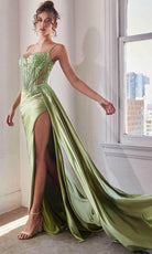Cinderella Divine CD868 - Long Sleeveless Sheath Gown - view 12