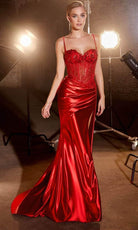 Cinderella Divine CD868 - Long Sleeveless Sheath Gown - view 14