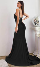 Cinderella Divine CD888 - Sweetheart High Slit Prom Dress - designer prom dress at Silhouette Dresses