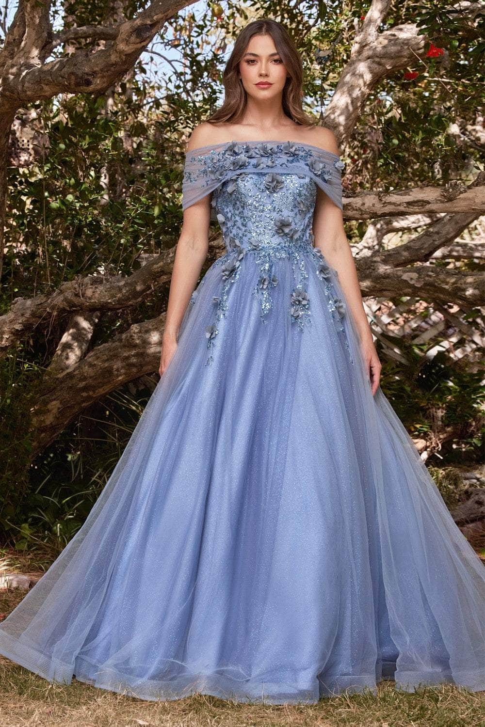 Cinderella Divine - CD955 Strapless Glitter Ballgown - view 6