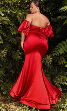Cinderella Divine CD983C - Puff Sleeve Long Gown