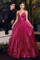 Cinderella Divine CD996 - Deep Sweetheart A-Line Evening Gown - view 8