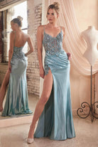 Cinderella Divine CDS439 - Mermaid Gown with Lace Adornments - view 7