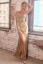 Cinderella Divine CDS439 - Mermaid Gown with Lace Adornments - view 14