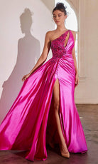 Cinderella Divine CDS454 - Asymmetrical Sequin Gown - view 4